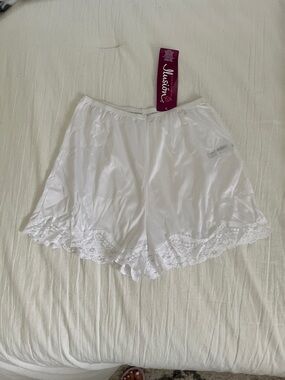 Lace Trim Slip Shorts